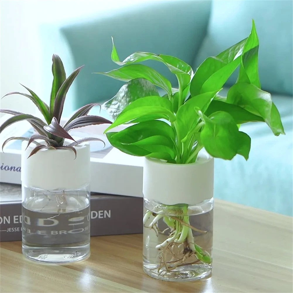 Mini vaso de flores hidropônico, vaso de decoração para casa, imitação de v