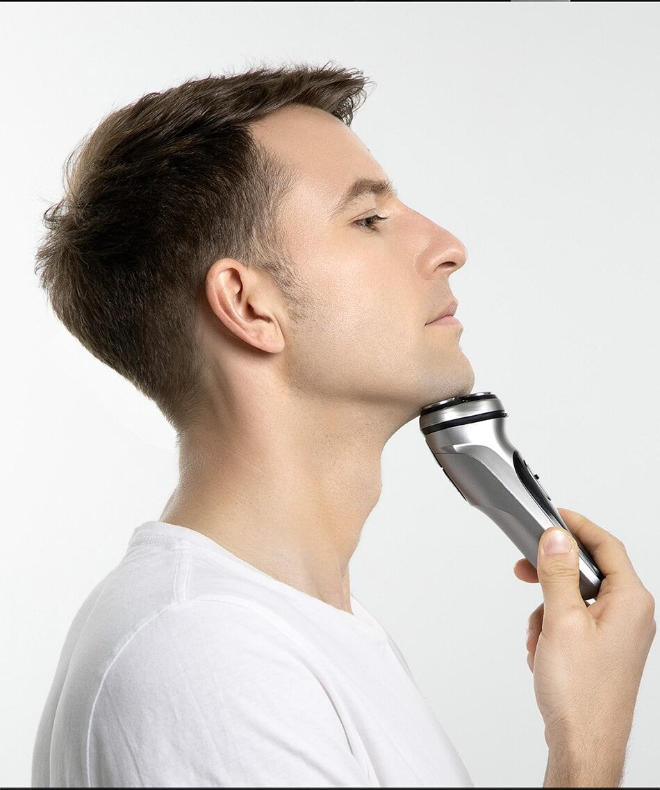 Barbeador rotativo elétrico Enchen Blackstone para homens, lâmina flutuante 3D