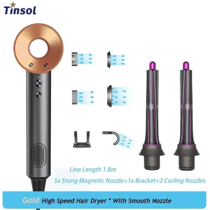 Secador de cabelo de íon negativo de alta velocidade Secador de cabelo profissi