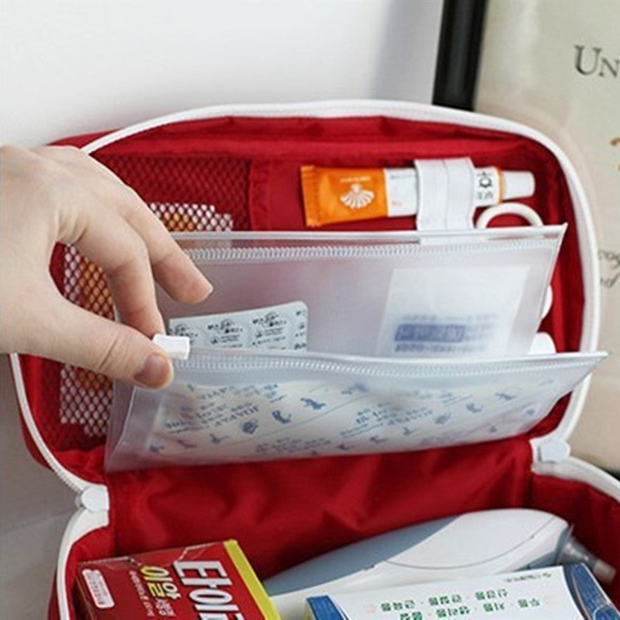 Kit de primeiros socorros para medicina saudável, pano oxford, portátil, armaz
