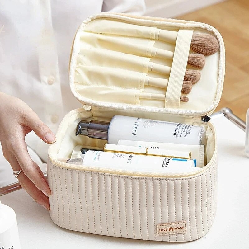Sacos de maquiagem para mulheres viagem produtos de higiene pessoal bonito estoj