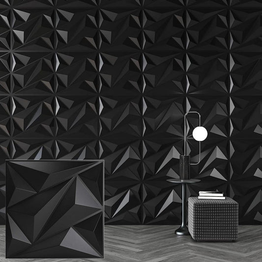 Painel de parede texturizado 3D KUUJOJOJO para decoração de parede interna, ad