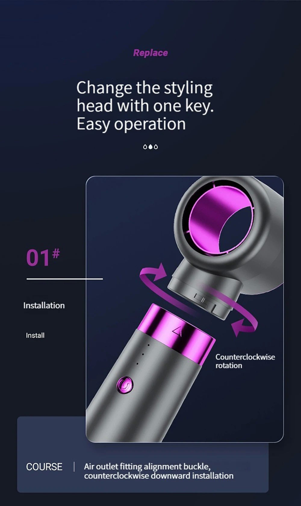 Secador de cabelo multifuncional 5 em 1, pente de ar quente, haste de ondulação automática, pente de cabelo reto, ferramenta estilo salão de beleza, secagem rápida