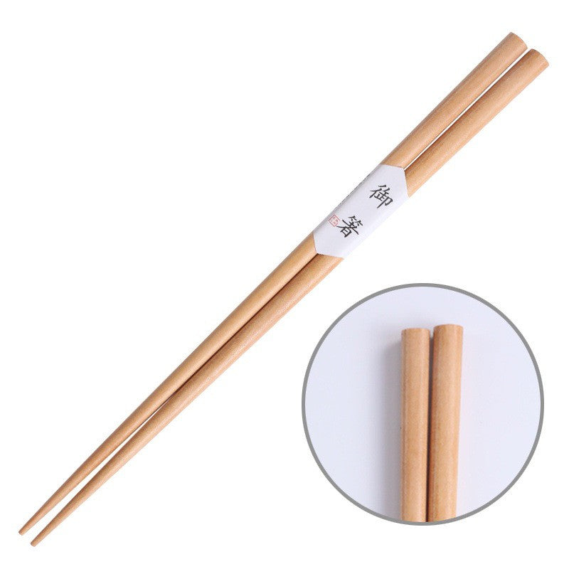 Conjunto de pauzinhos de sushi de madeira de castanha natural japonês feito à