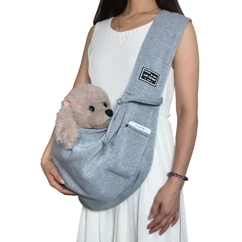 Bolsa confortável para cães, bolsa de ombro crossbody para animais de estimaç