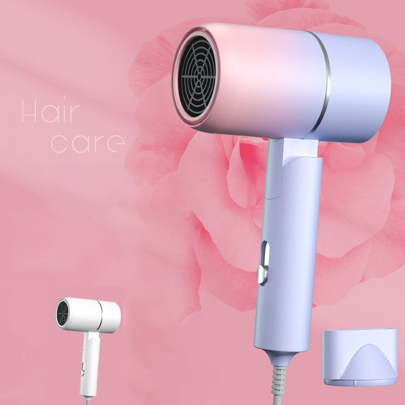Mini secador de cabelo dobrável 750W com bolsa de transporte Anion de ar quente