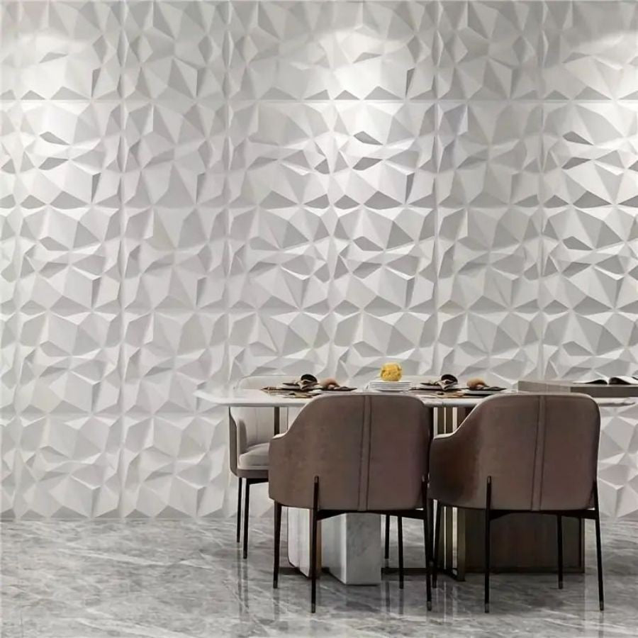 Painel de parede texturizado 3D KUUJOJOJO para decoração de parede interna, ad