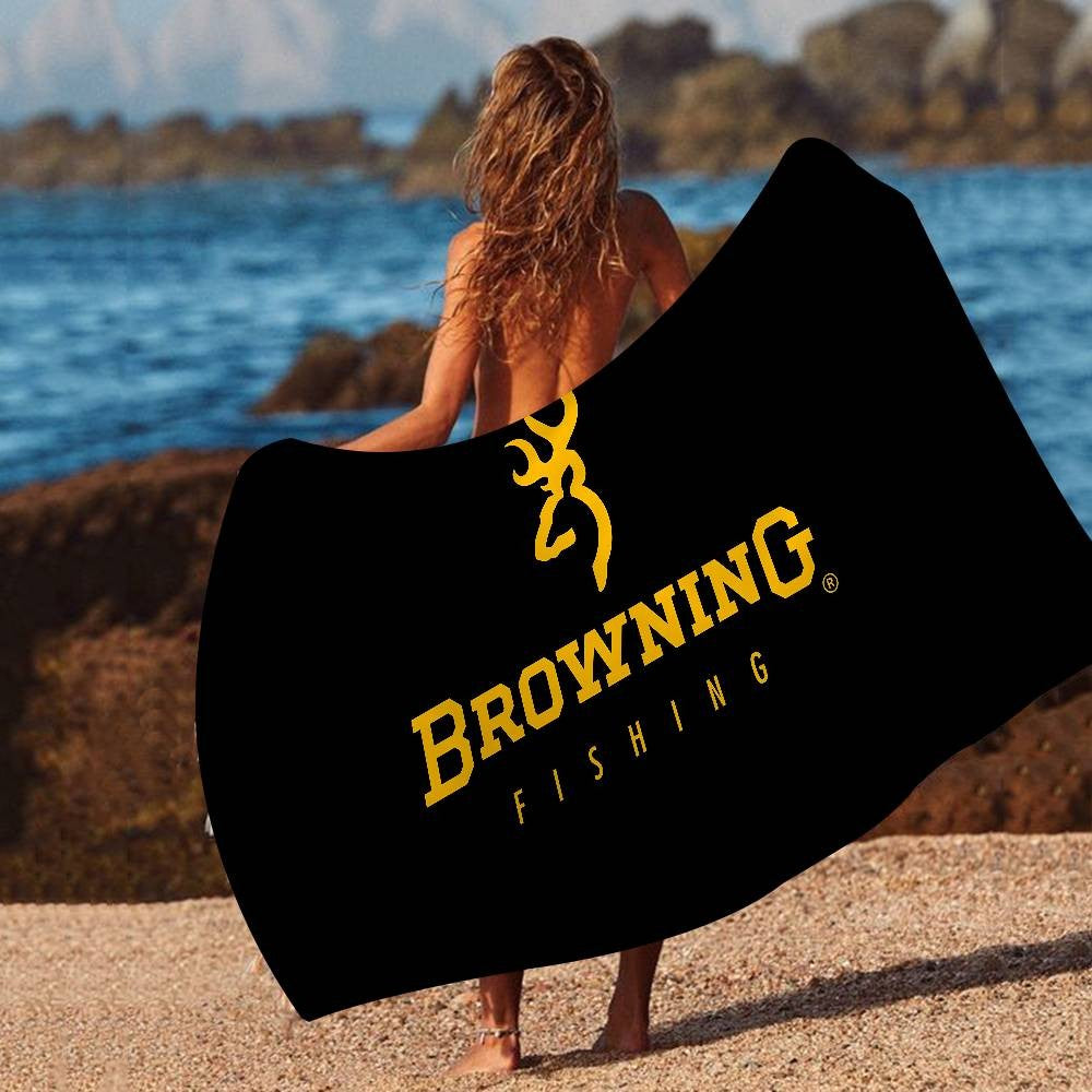 B-Browning Logo Toalha de banho de microfibra macia absorvente de água para men