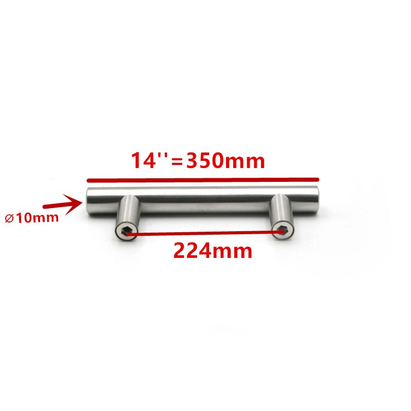 50mm a 500mm de aço inoxidável porta da cozinha armário t barra alça puxador
