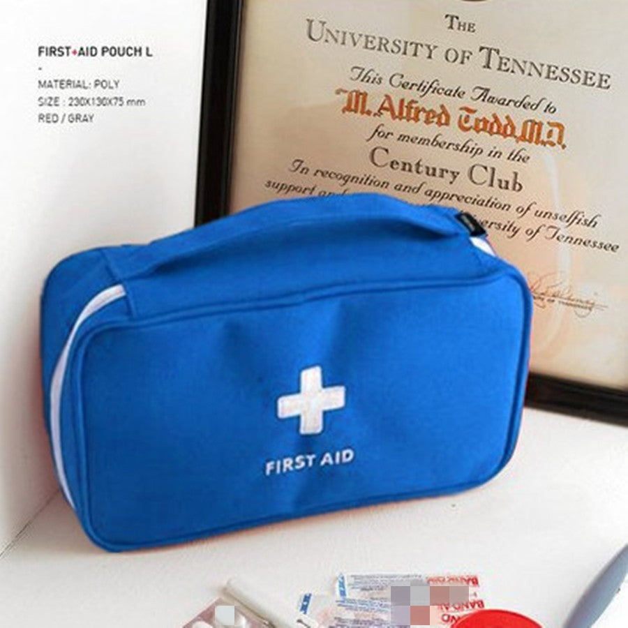 Kit de primeiros socorros para medicina saudável, pano oxford, portátil, armaz