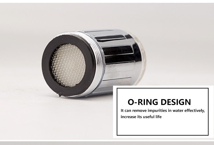 Zhang ji led sensível à temperatura 3 núcleos light-up torneira cozinha banhe