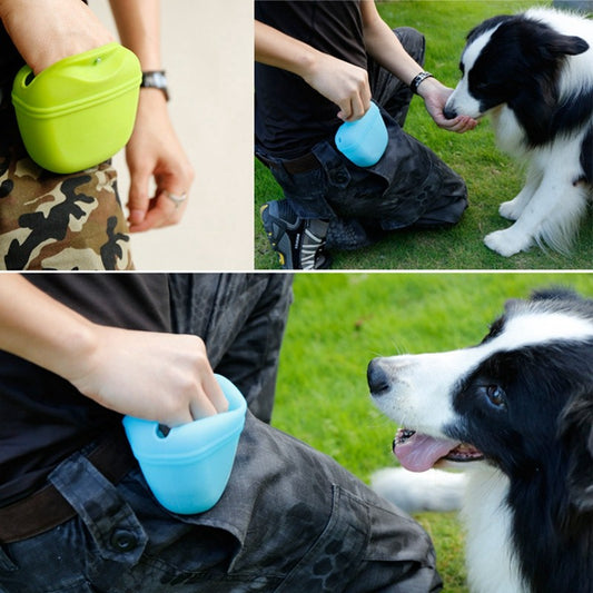 Pet portátil cão treinamento cintura saco tratar lanche isca cães obediência