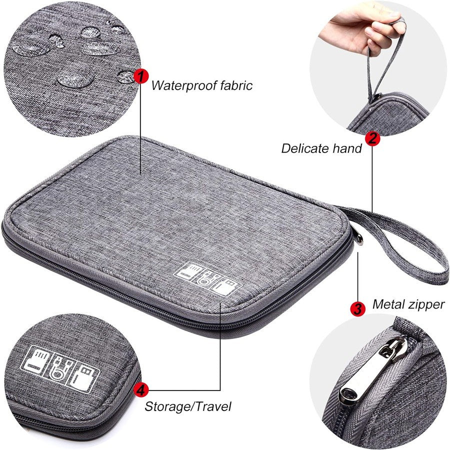 Bolsa de armazenamento digital portátil, dispositivo usb, à prova d&#39;água,