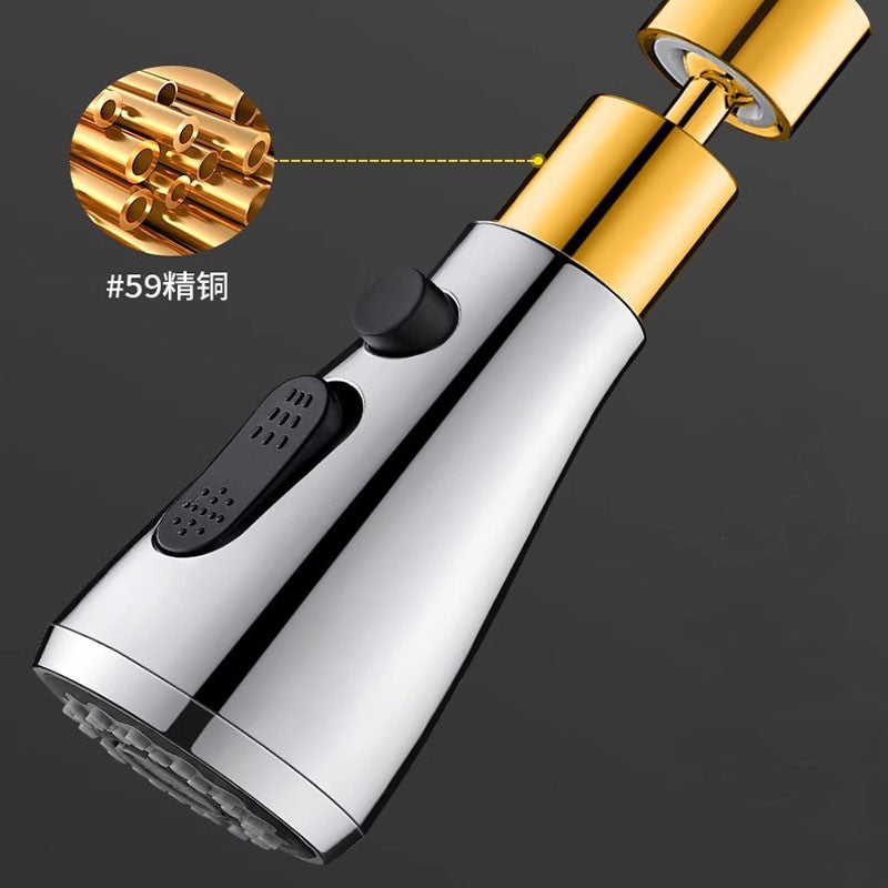 Universal 720 ° Girerar extensor de torneira da cozinha aerador filtro respingo