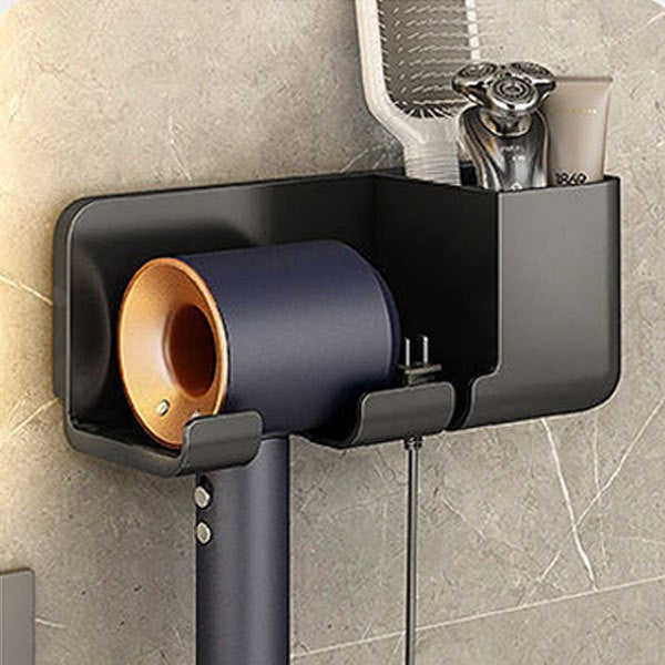 Fixado na parede suporte de secador de cabelo para dyson prateleira do banheiro