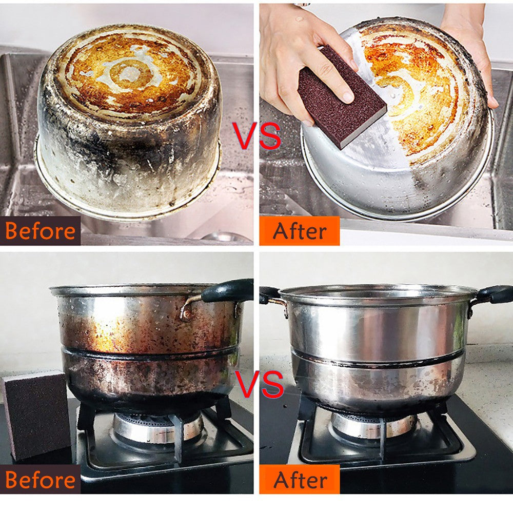 Escova mágica de esponja de cozinha, esponja de melamina, escova de limpeza, fa