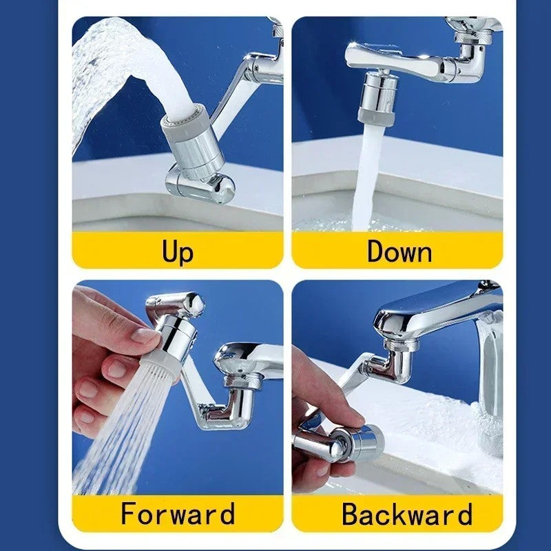 Universal 1080 °   Rotação torneiras extensor pulverizador cabeça cozinha robô braço extensão torneira aerador misturador bubbler água bico