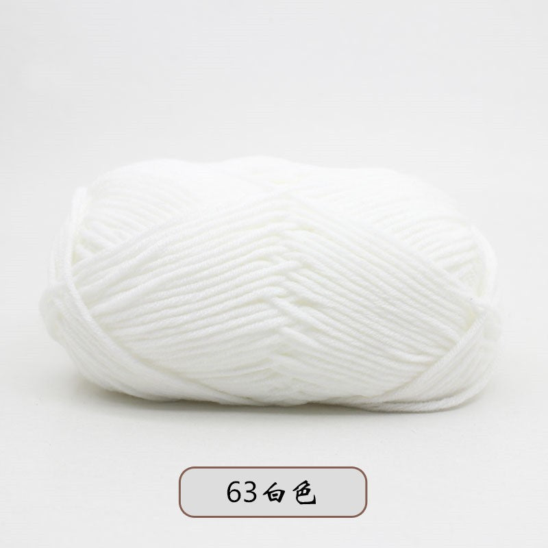 40-50 g/conjunto 4 camadas de algodão de leite (80%) fio de tricô bordado ting