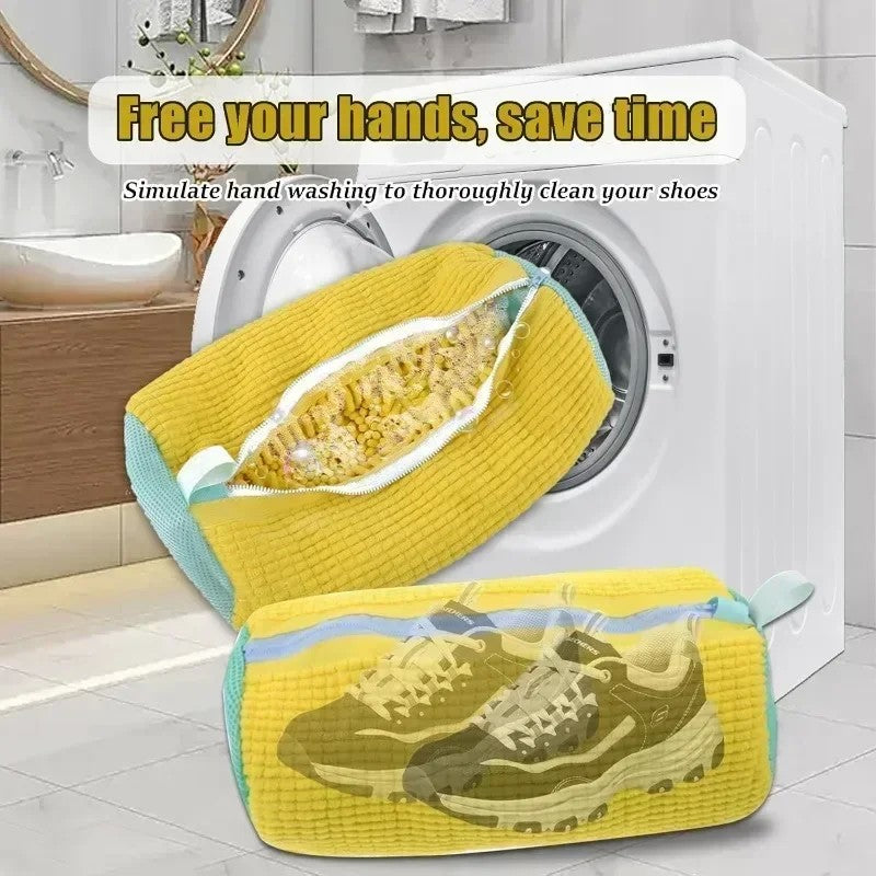 Saco de roupa de algodão fibra macia fácil remoção de sujeira saco de roupa