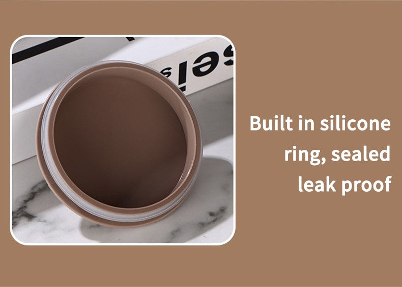 WORTHBUY Copo de café térmico de parede duplo com filtro e colher 304 copo de