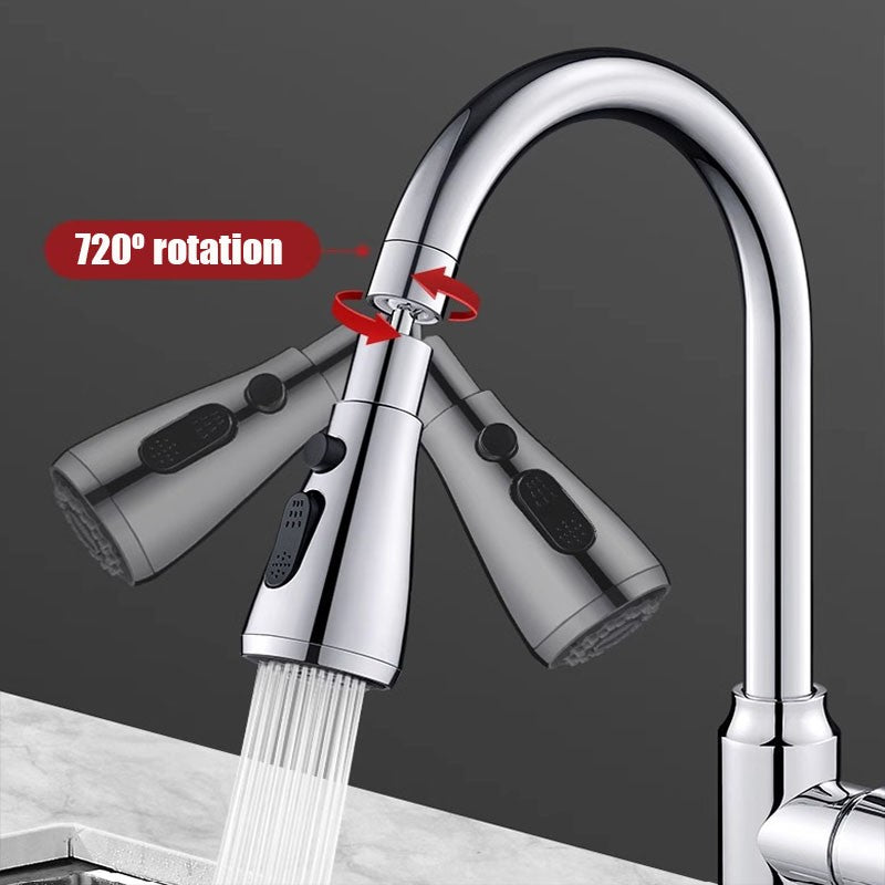 Universal 720 ° Girerar extensor de torneira da cozinha aerador filtro respingo