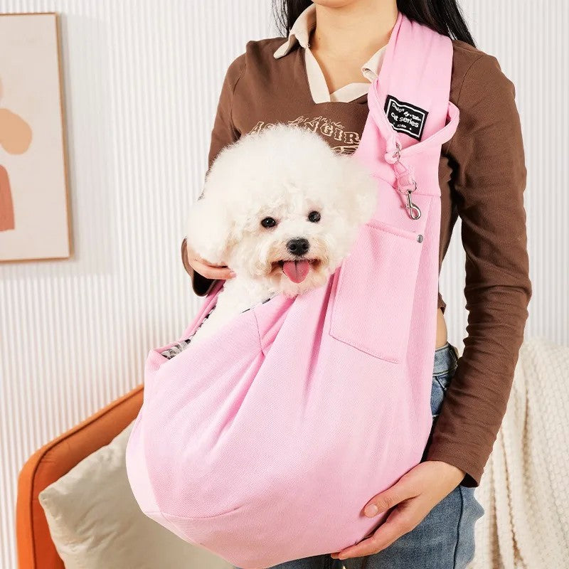Bolsa confortável para cães, bolsa de ombro crossbody para animais de estimaç