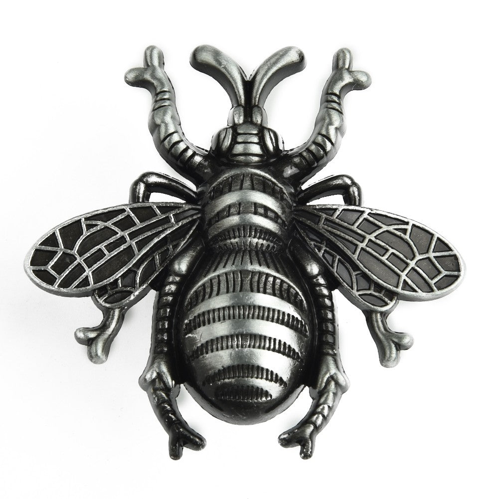 European Retro Bee Shape Drawer Handles Zinc Alloy Furniture Wardrobe Knob Kitchen Cupboard Drawer Door Vintage Pull Handles