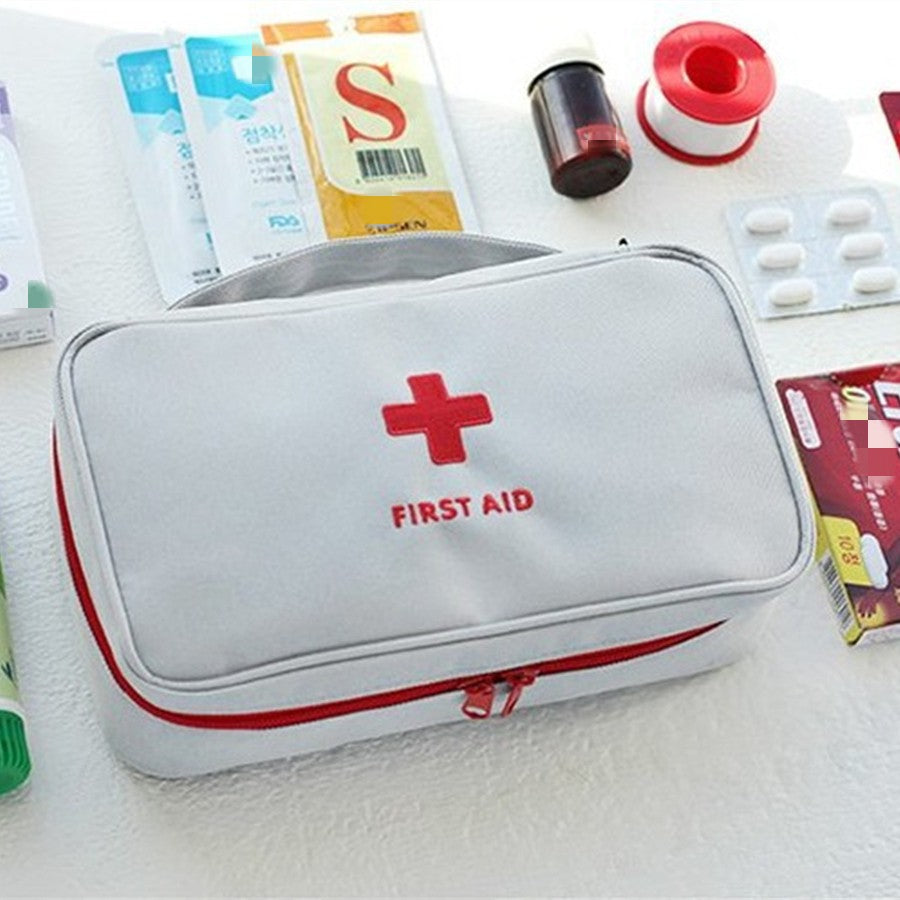 Kit de primeiros socorros para medicina saudável, pano oxford, portátil, armaz