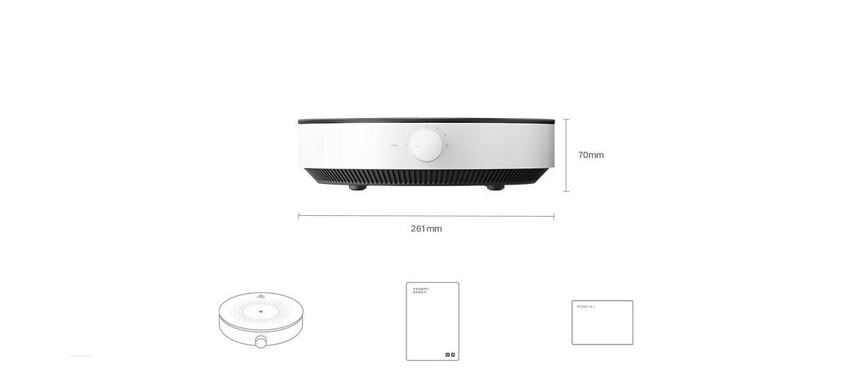 Fogão de indução XIAOMI MIJIA N1, 2100W de alta potência, 6 níveis de calor