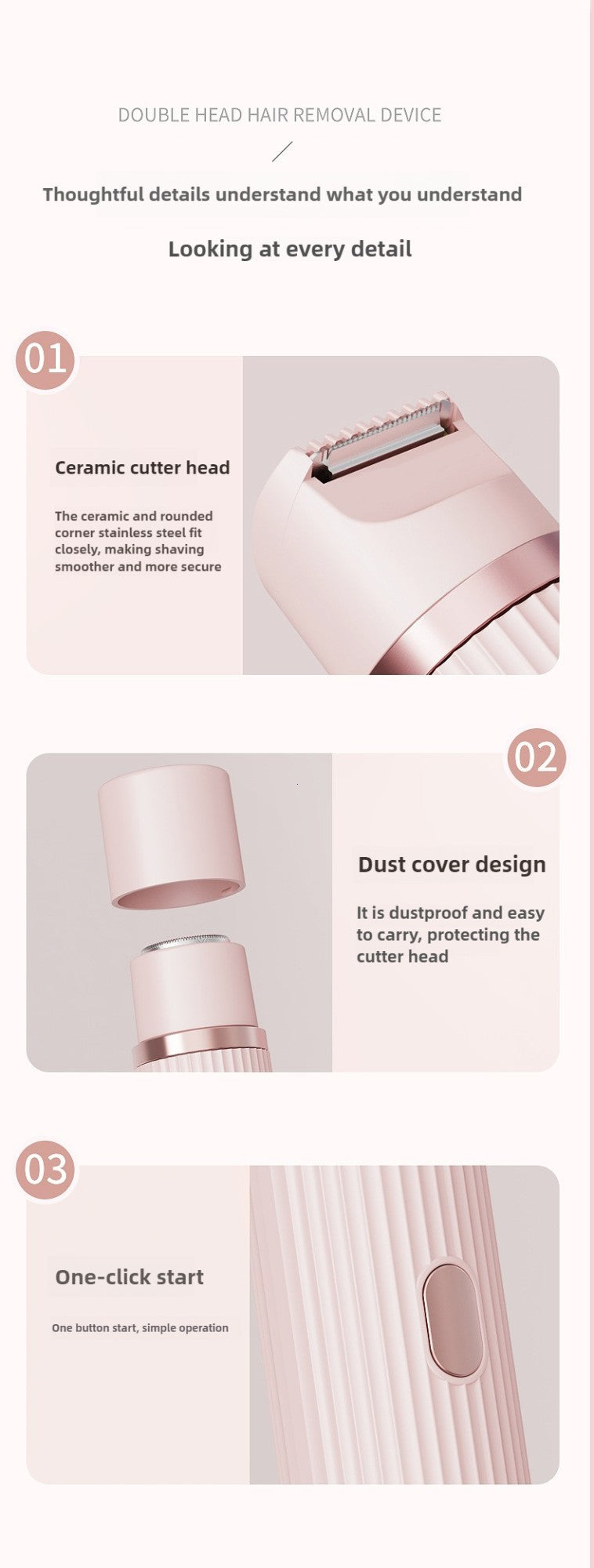 Barbeador elétrico para mulheres, à prova d&#39;água, lâminas de cabelo molh