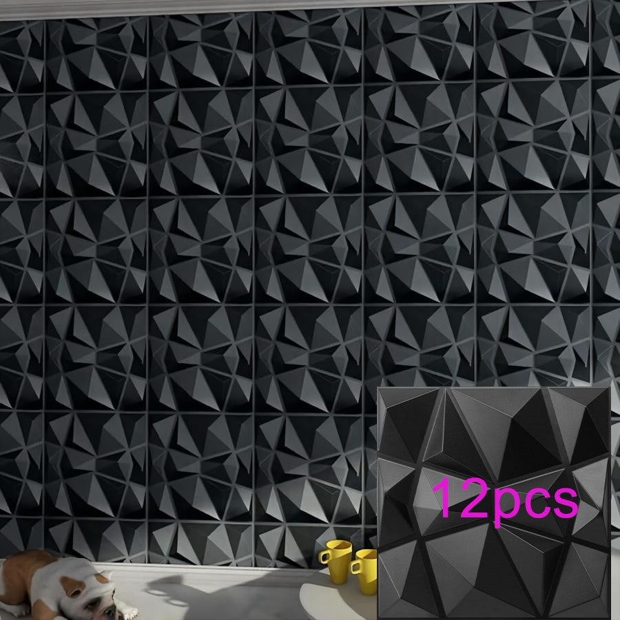 Painel de parede texturizado 3D KUUJOJOJO para decoração de parede interna, ad