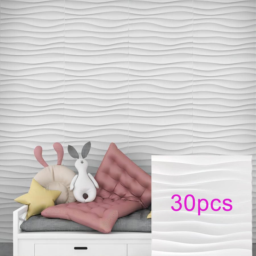 Painel de parede texturizado 3D KUUJOJOJO para decoração de parede interna, ad