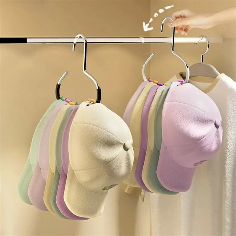 Cabide de chapéu com anel circular durável, resistente, gancho de armazenament