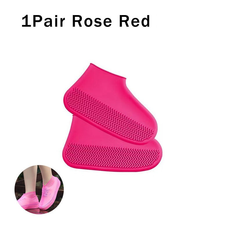 Capa reutilizável para sapatos de chuva, à prova d&#39;água, silicone, uso ao