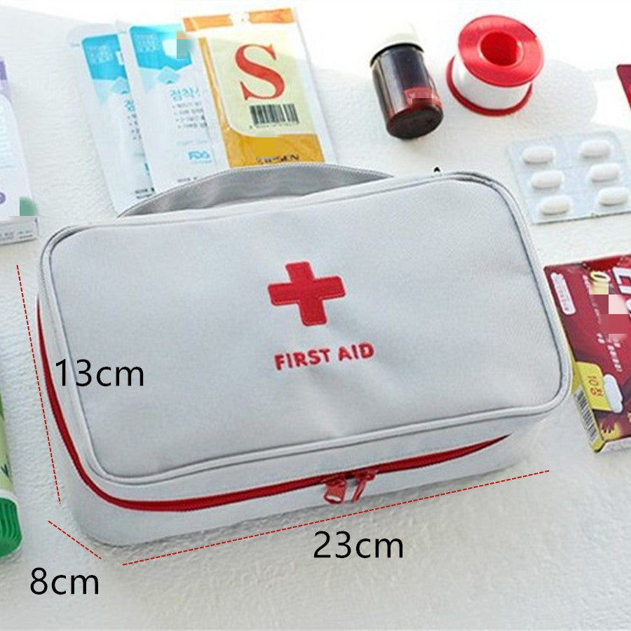 Kit de primeiros socorros para medicina saudável, pano oxford, portátil, armaz