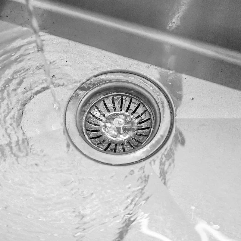 Pia de cozinha filtro de esgoto bacia dreno rolha de aço inoxidável pia de esg