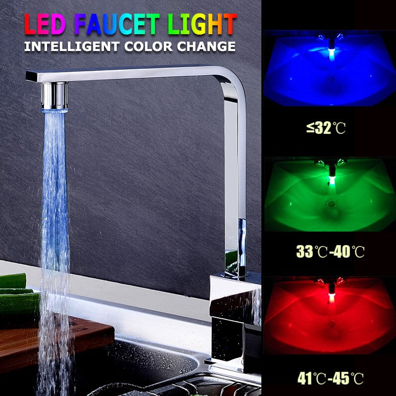 MISAA-LED torneira aeradora de luz, sensor de temperatura, torneira light-up, ec