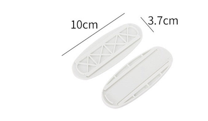 Fixador de tomada de mesa autoadesivo, 2 peças, pendurado, tira de energia, org
