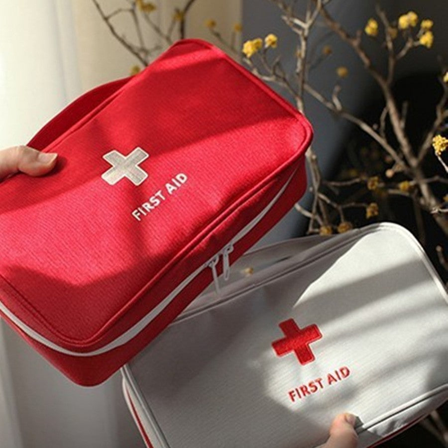 Kit de primeiros socorros para medicina saudável, pano oxford, portátil, armaz