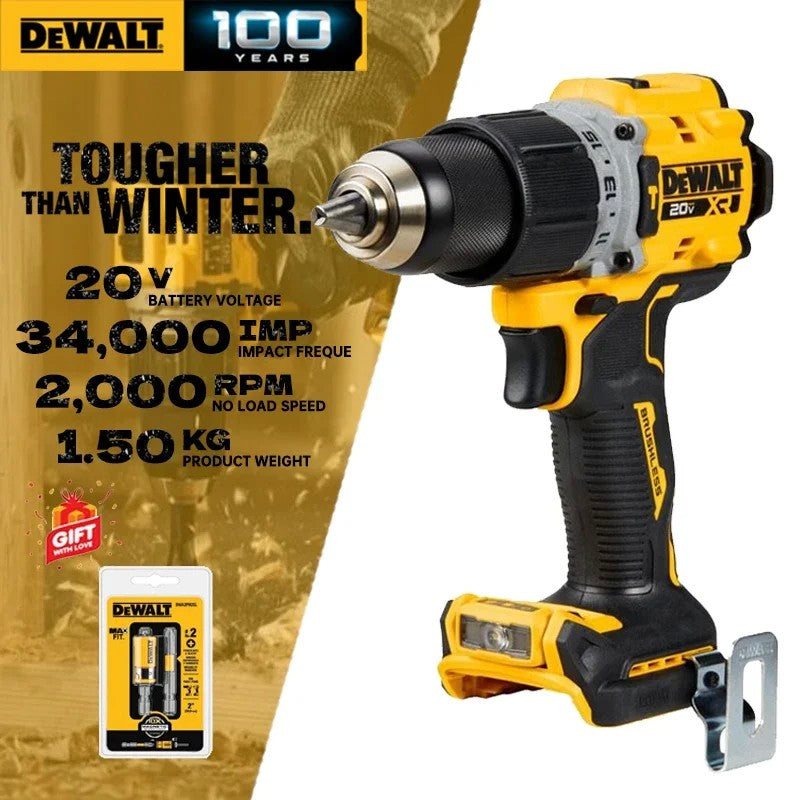 DEWALT-Furadeira de martelo sem fio, furadeira de impacto recarregável, ferrame