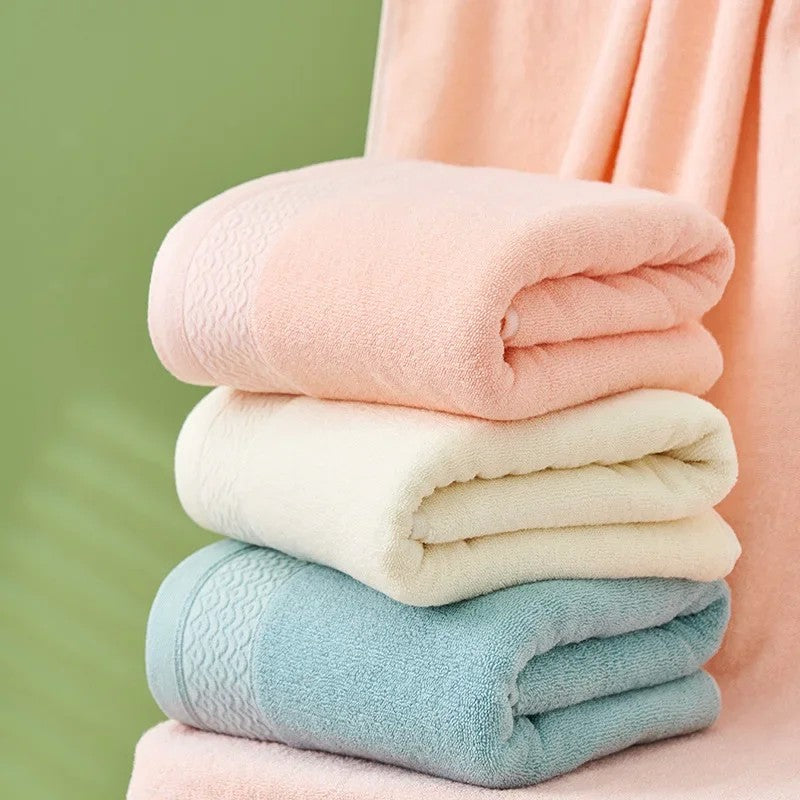 Toalha de banho de algodão pura toalha de banho doméstica absorvente toalha de