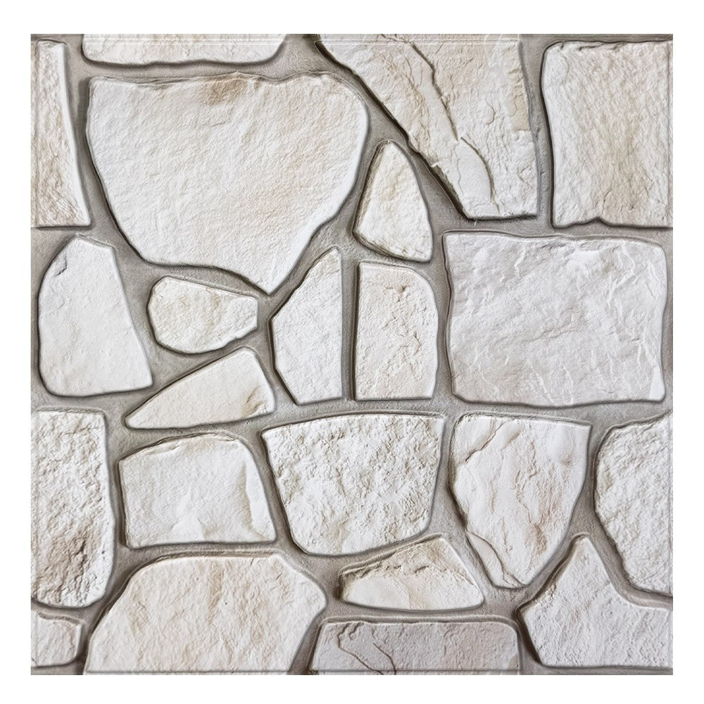 Painéis de parede de pedra falsa 3D, Peel and Stick Tile, Adesivo decorativo de