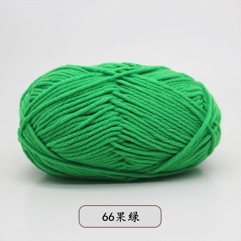 40-50 g/conjunto 4 camadas de algodão de leite (80%) fio de tricô bordado ting