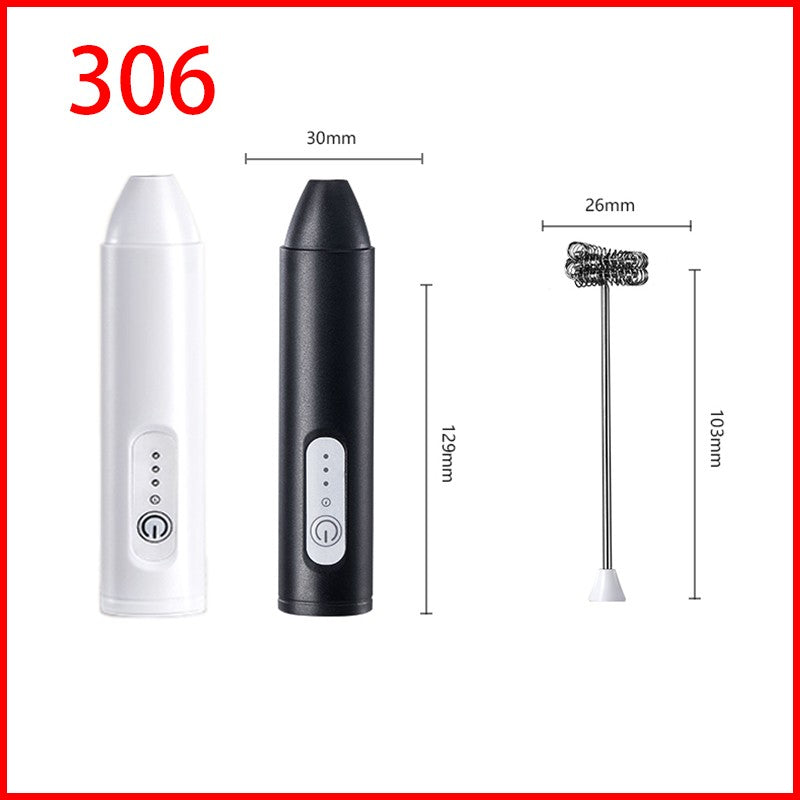Mini batedor de café recarregável usb, 3 velocidades, máquina de espuma, café, leite, alça elétrica, liquidificador, batedor de ovos, ferramentas de cozinha quentes