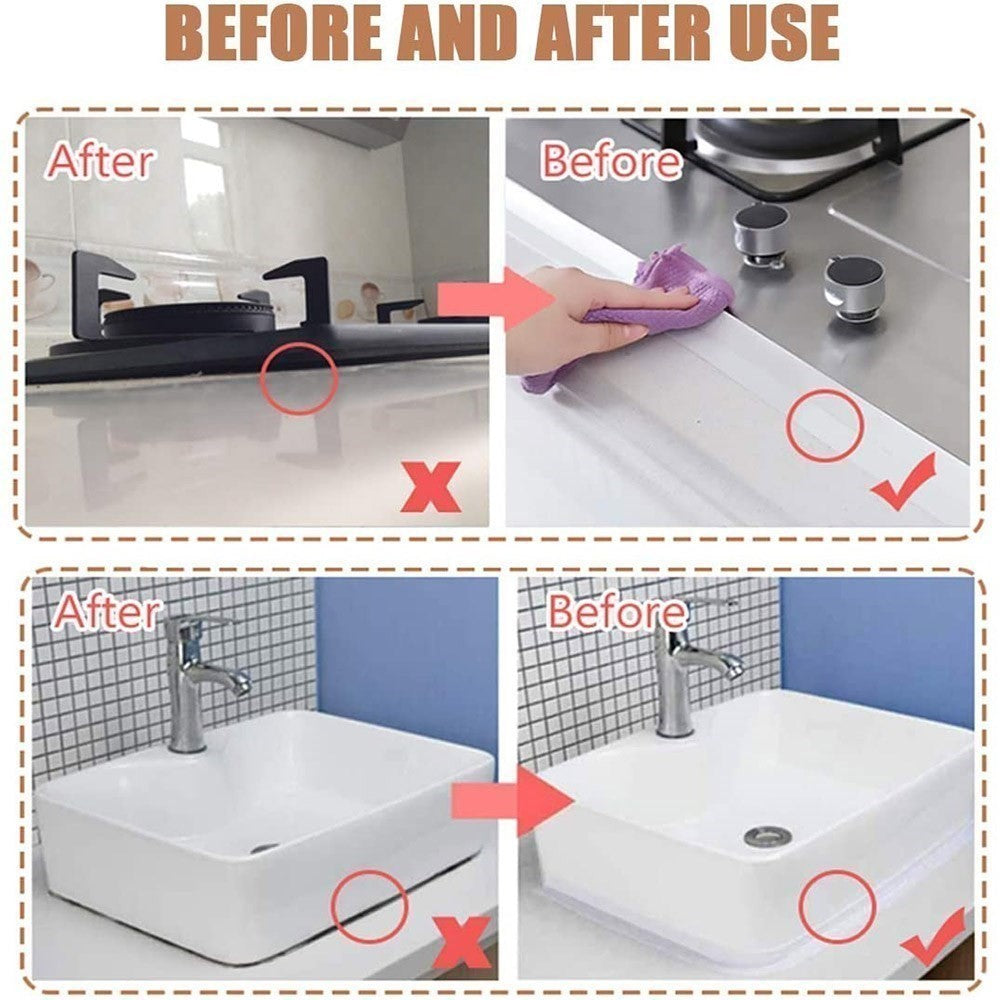 Fita de colocação de pvc, 2,2x3,2m, para banheiro, cozinha, calafetagem, autoa