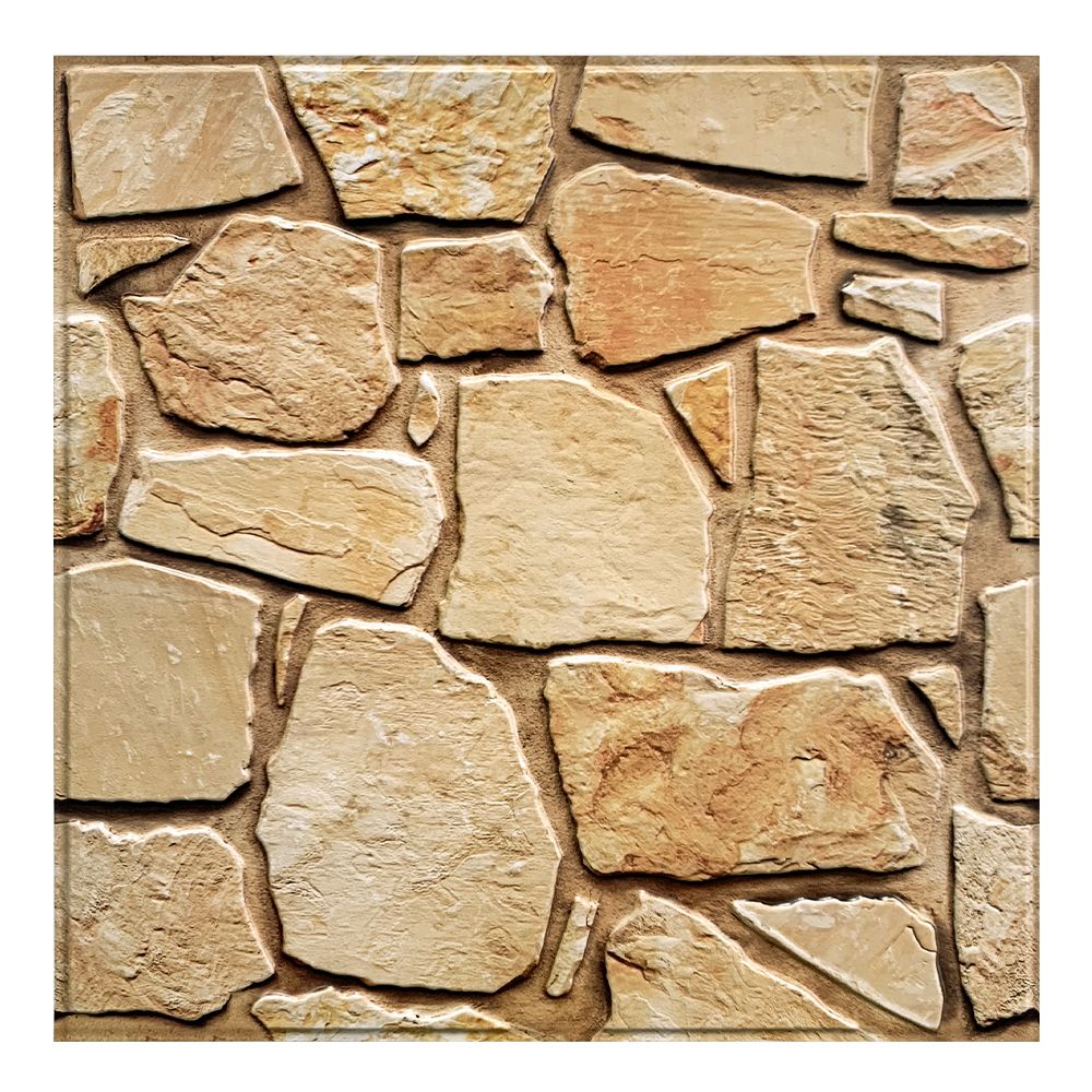 Painéis de parede de pedra falsa 3D, Peel and Stick Tile, Adesivo decorativo de