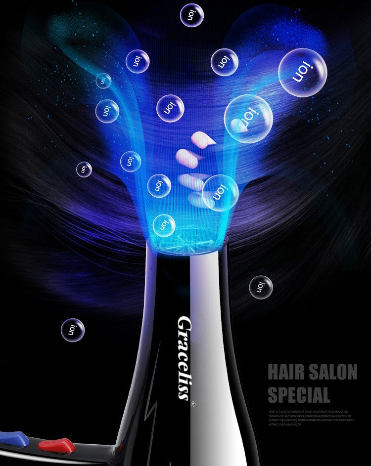 Original ue plug vento quente e frio profissional secador de cabelo secador de c