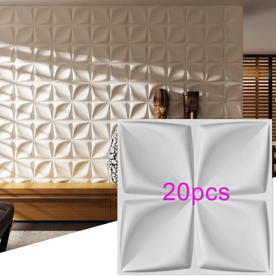 Painel de parede texturizado 3D KUUJOJOJO para decoração de parede interna, ad