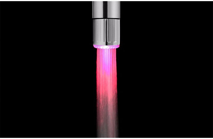 Zhang ji led sensível à temperatura 3 núcleos light-up torneira cozinha banhe