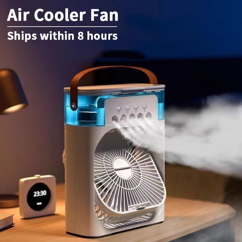 Novo ventilador de ar condicionado 3 em 1 mini refrigerador de ar led night ligh